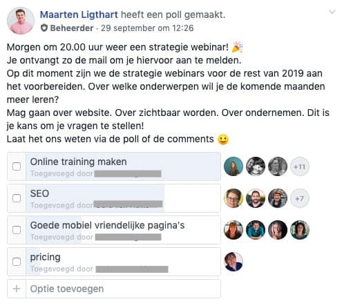 online training luisteren naar vraag