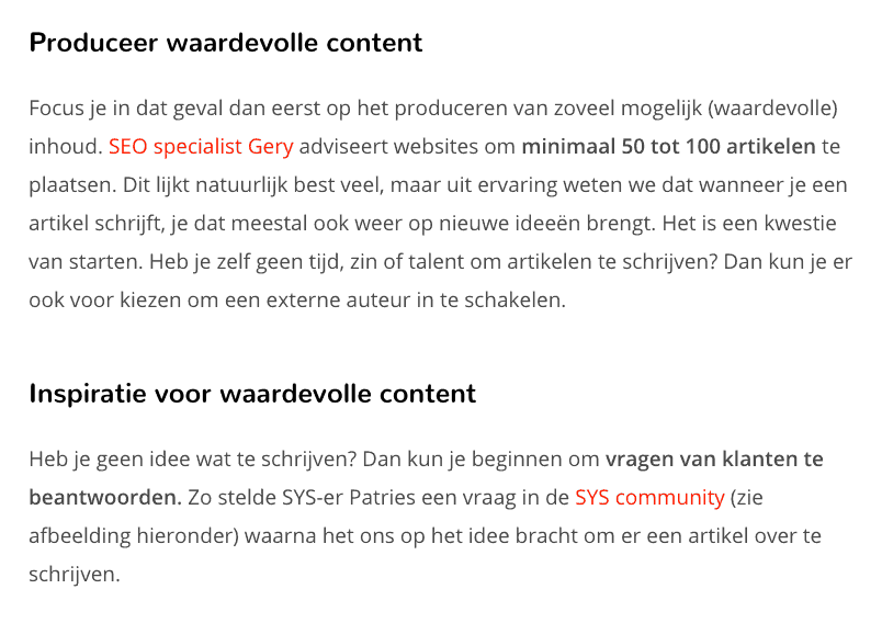 interne linkstructuur SEO