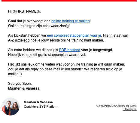 Een mail automatiseren en reply delegeren