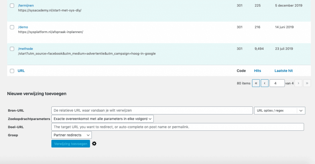 branded links met SYS Platform