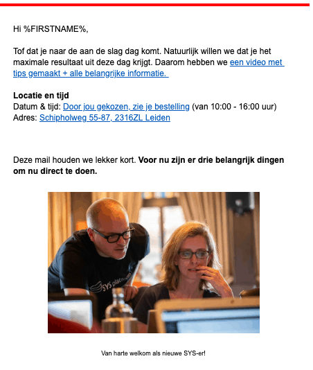 email workshop automatiseren
