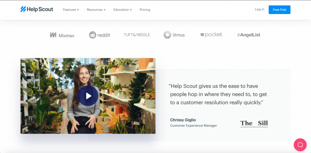 Helpscout testimonials humanistische bezoeker