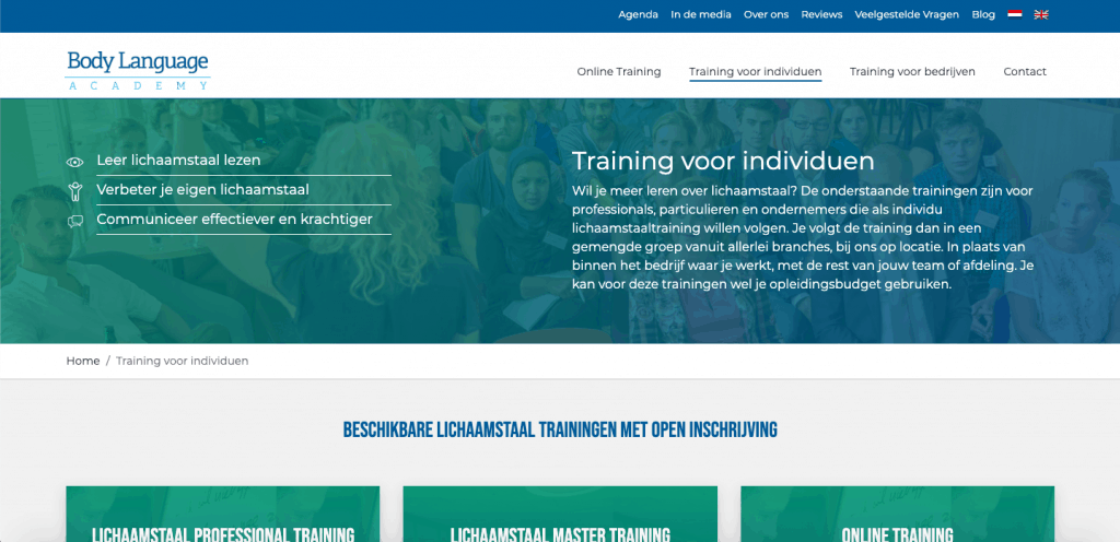 voorbeeld competitieve bezoeker BodyLanguage Academy