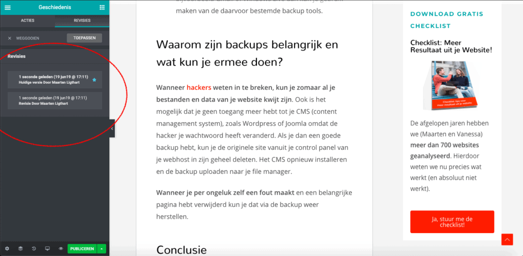 backup SYS Platform