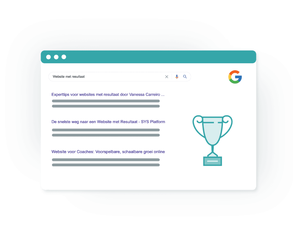 gebruiksvriendelijke website - hoger in Google