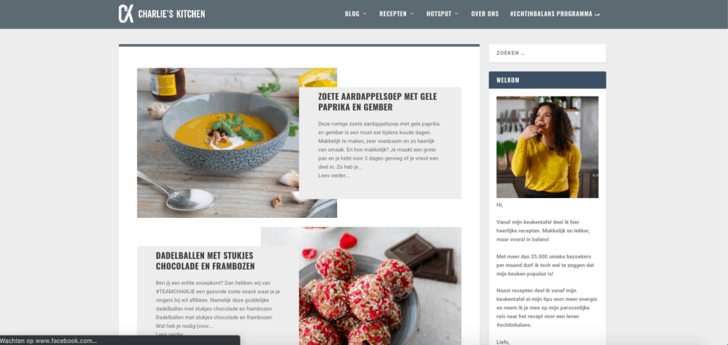 voorbeeld recepten blog