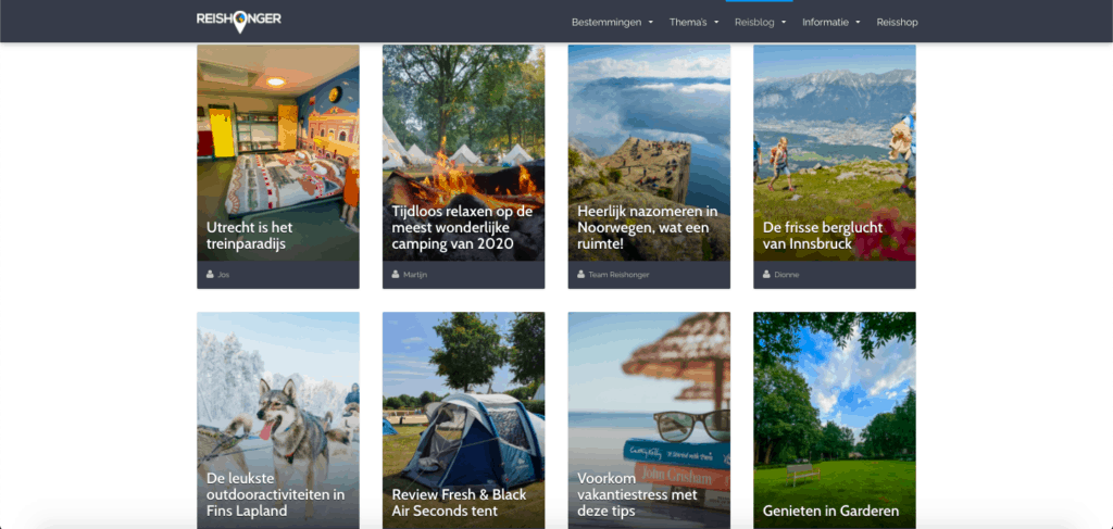 voorbeeld reisblog