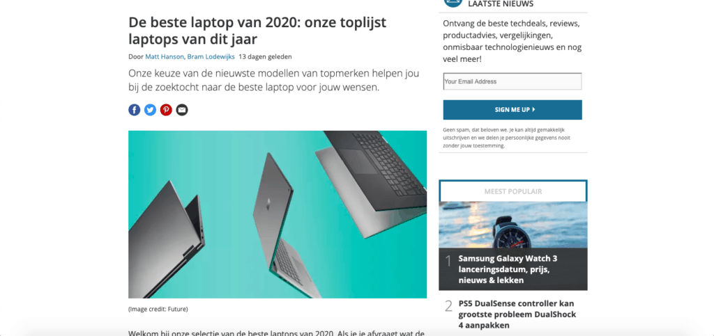 voorbeeld review blog