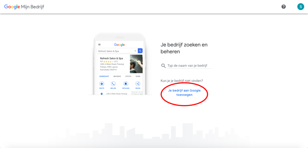 Bedrijf toevoegen aan Google Mijn Bedrijf