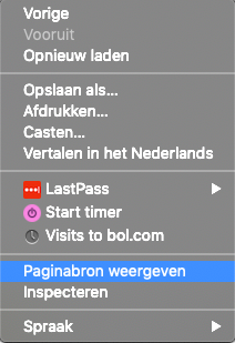 paginabron weergeven
